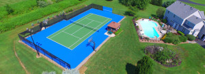 Backyard Pickleball Court Western NY