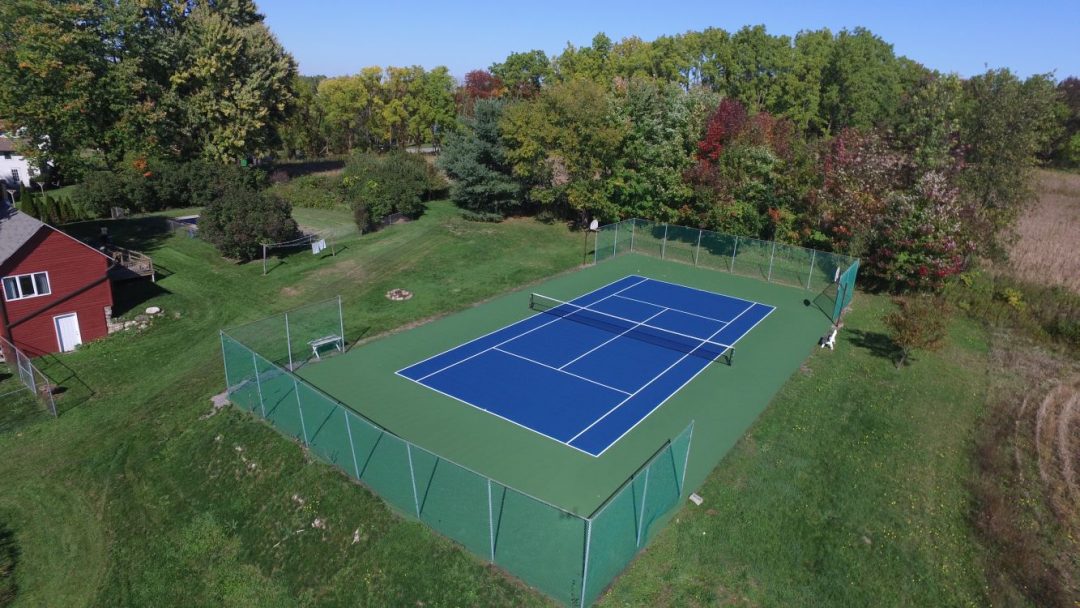 residential tennis court resurface