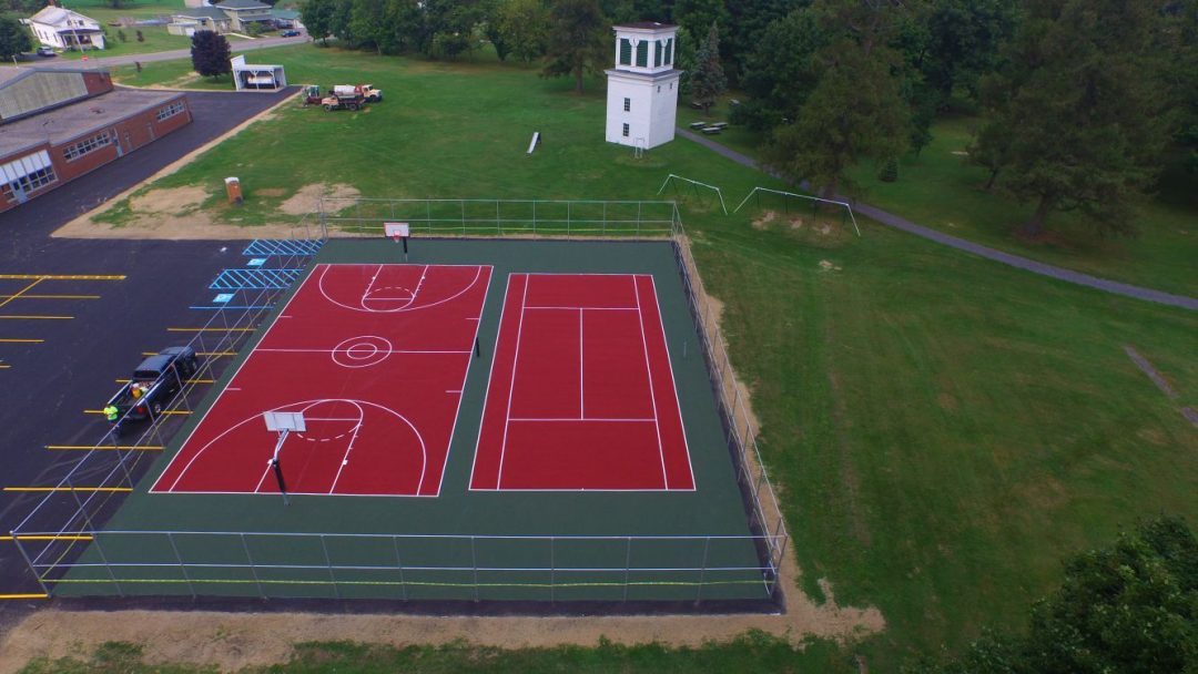 tennis basketball court painting